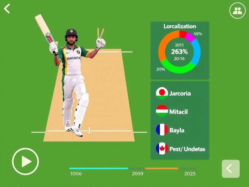 Desi Cricket Champion gameplay screenshot